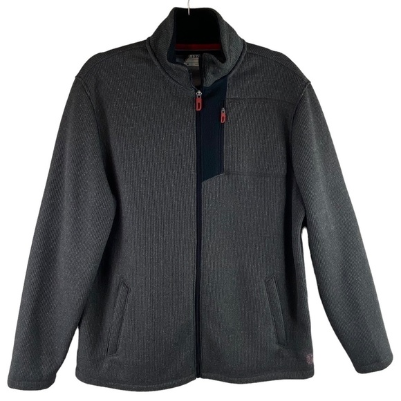 IZOD Men's Advantage PerformX Performance Full Zip Fleece Sweater Jacket Sz M - Picture 1 of 8